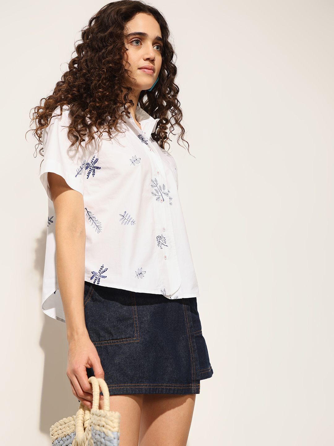 

ONLY Women Opaque Casual Shirt, White