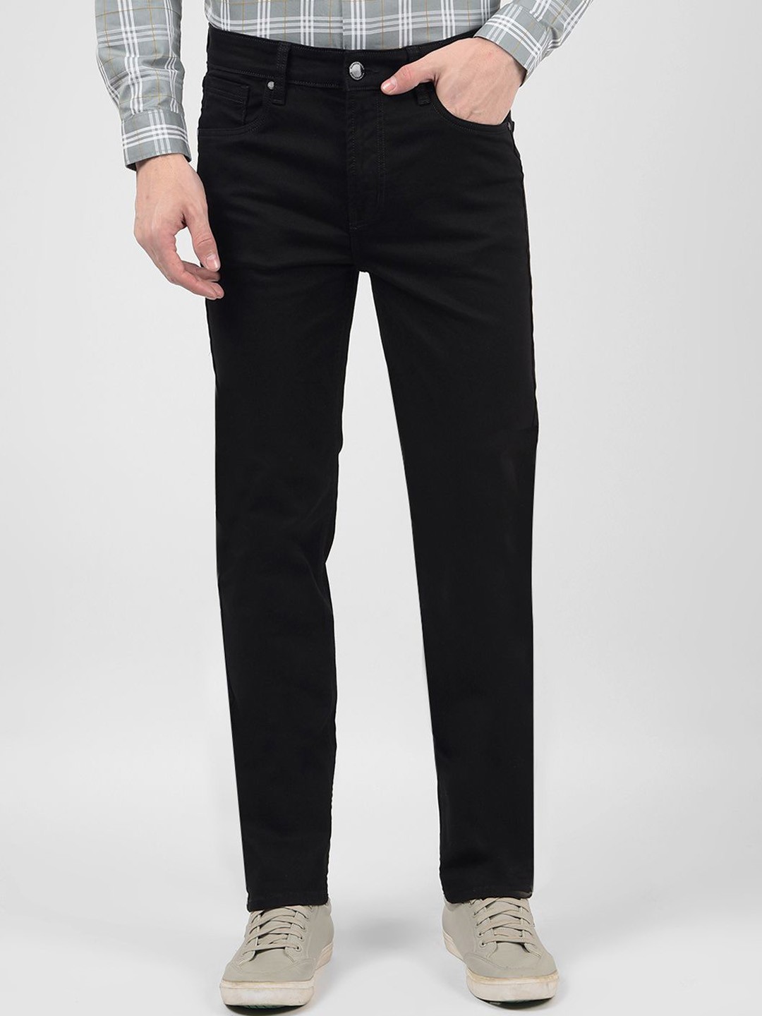 

Numero Uno Men Slim Fit Stretchable Jeans, Black