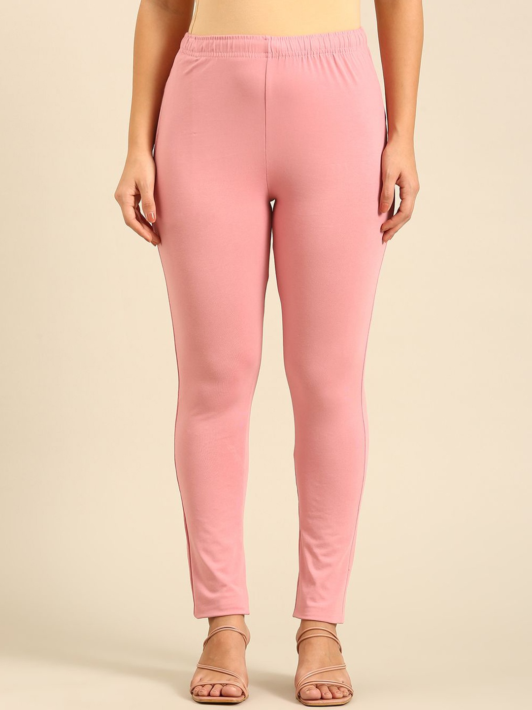 

De Moza Women Slim Fit Trousers, Pink