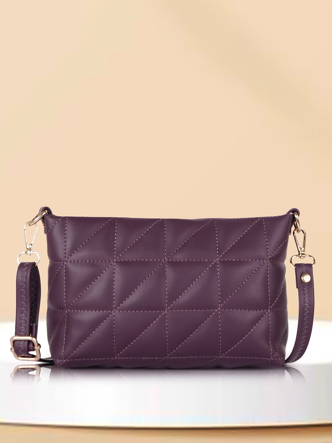 

YOYOWING Structured Sling Bag, Purple