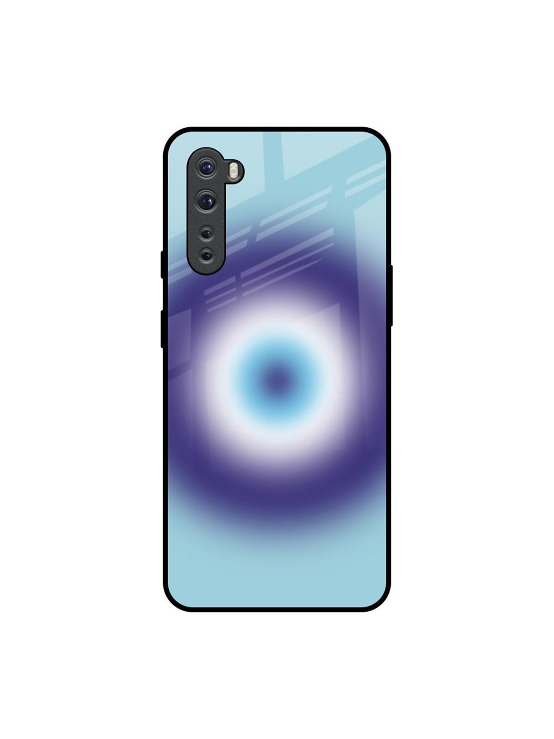 

QRIOH Evil Eye Art Printed OnePlus Nord Back Case, Blue