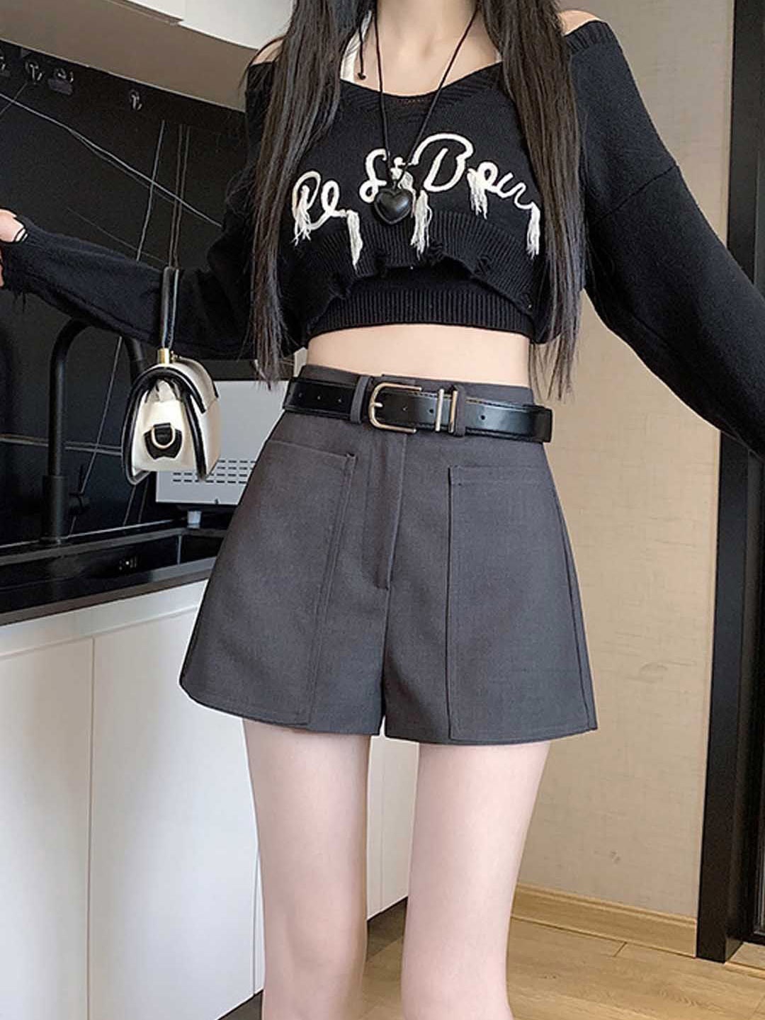 

StyleCast Women Floral Shorts, Grey