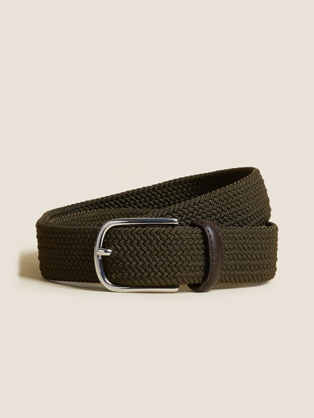 

Marks & Spencer Women Textured Belt, Green