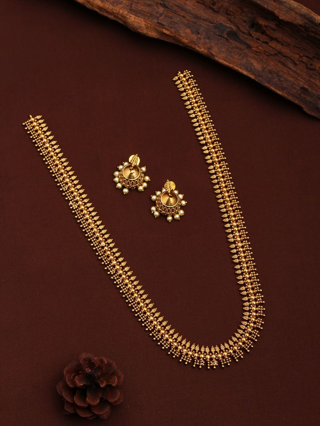 

Kattam Gold Plated Janani Ethnic Leafy Haram