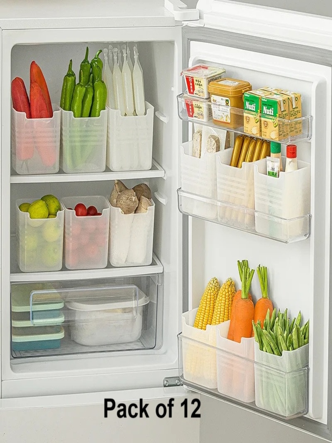 

HASHONE Transparent 2025 Plastic Easy to Clean Fridge Container