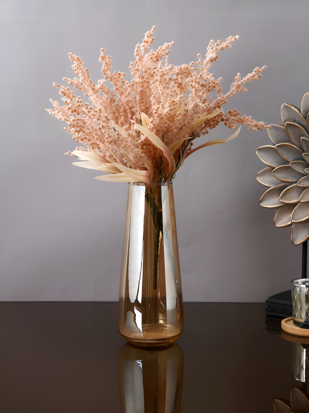 

Myntra Elegant Homes Peach 2 Pieces Artificial Flower