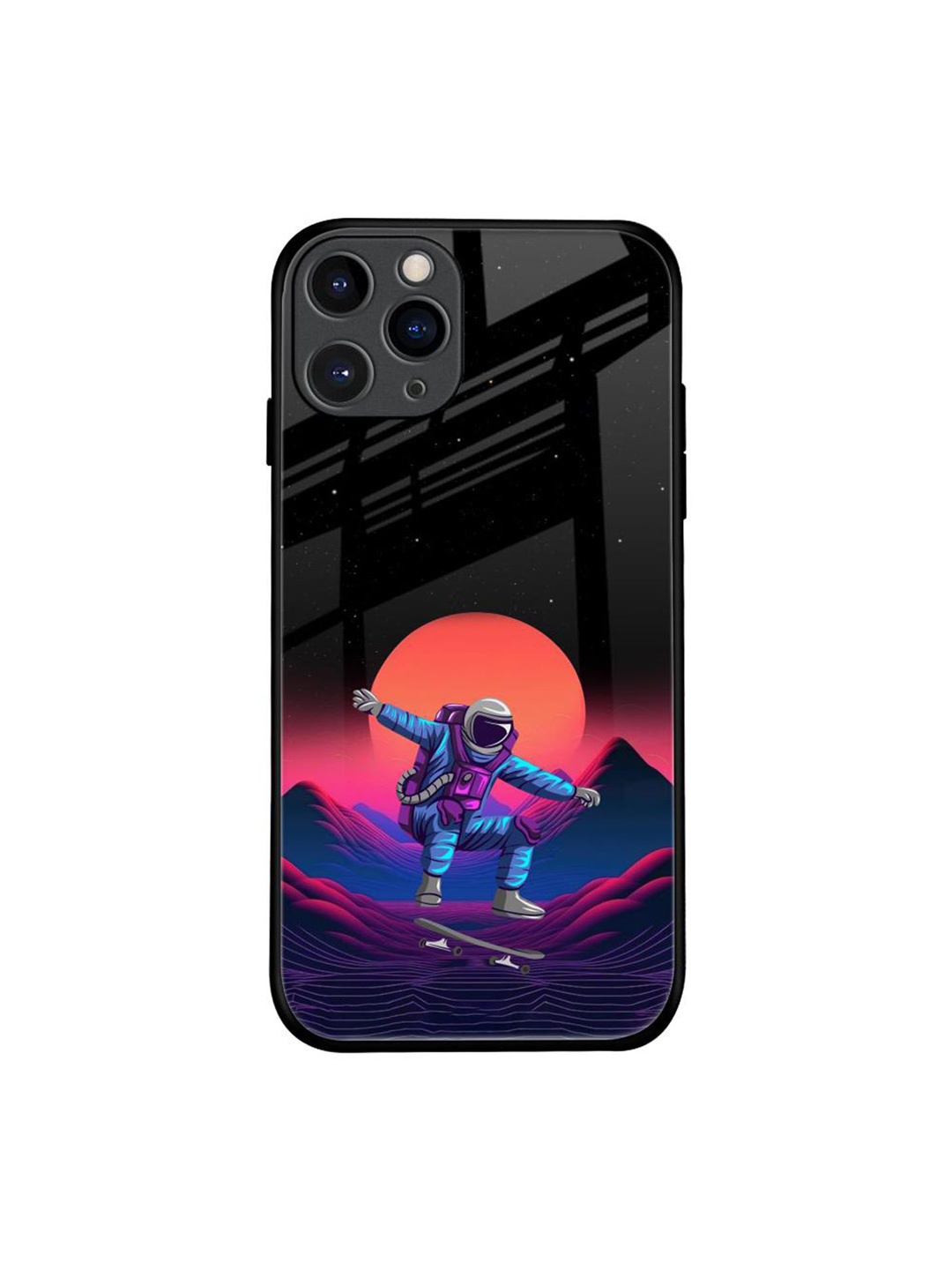 

QRIOH Quirky Printed iPhone 11 Pro Back Case Mobile Accessories, Blue