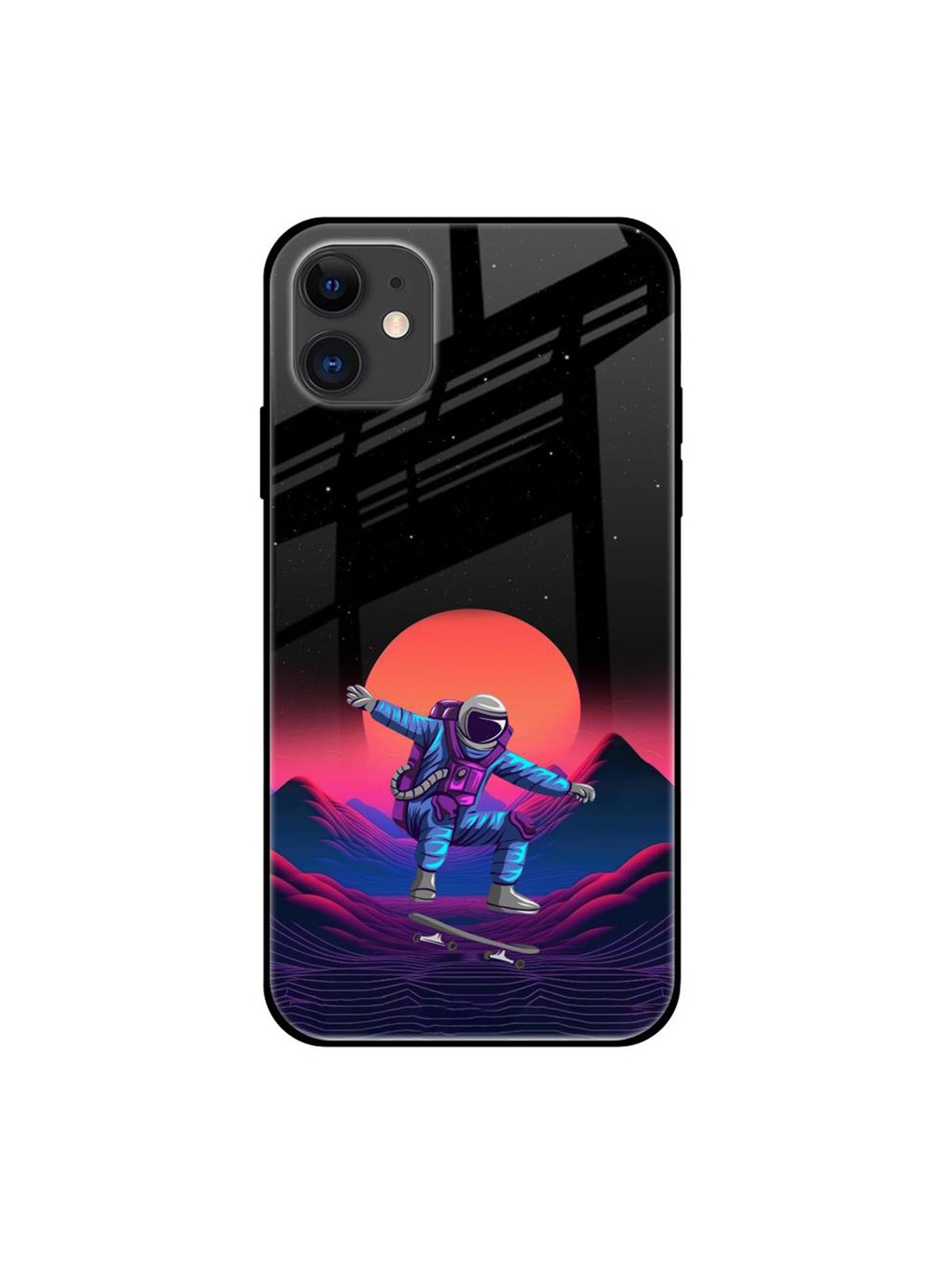 

QRIOH Quirky Printed iPhone 12 Back Case Mobile Accessories, Red