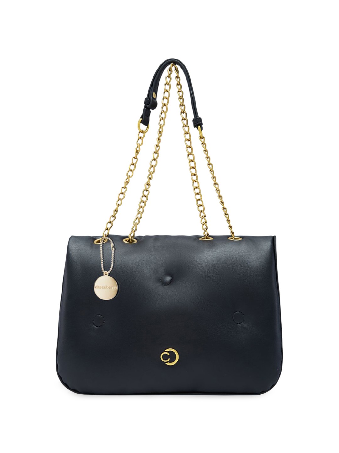 

DressBerry X CAPRESE Structured Shoulder Bag, Black