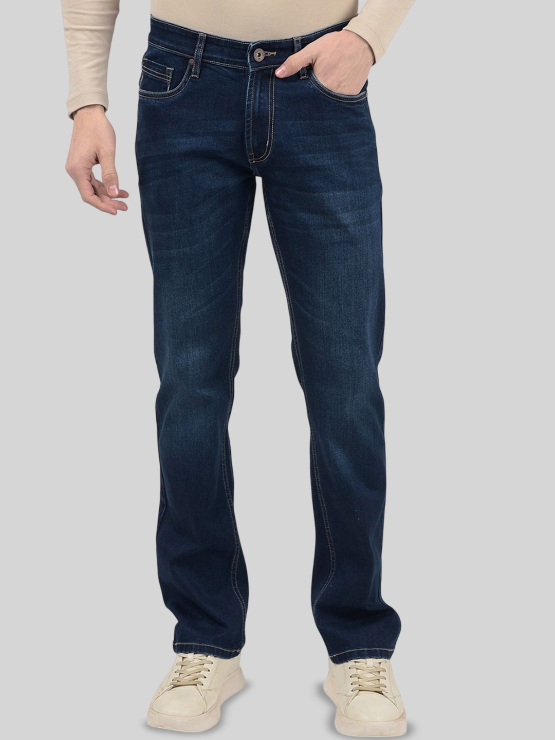 

Numero Uno Men Light Fade Stretchable Jeans, Blue