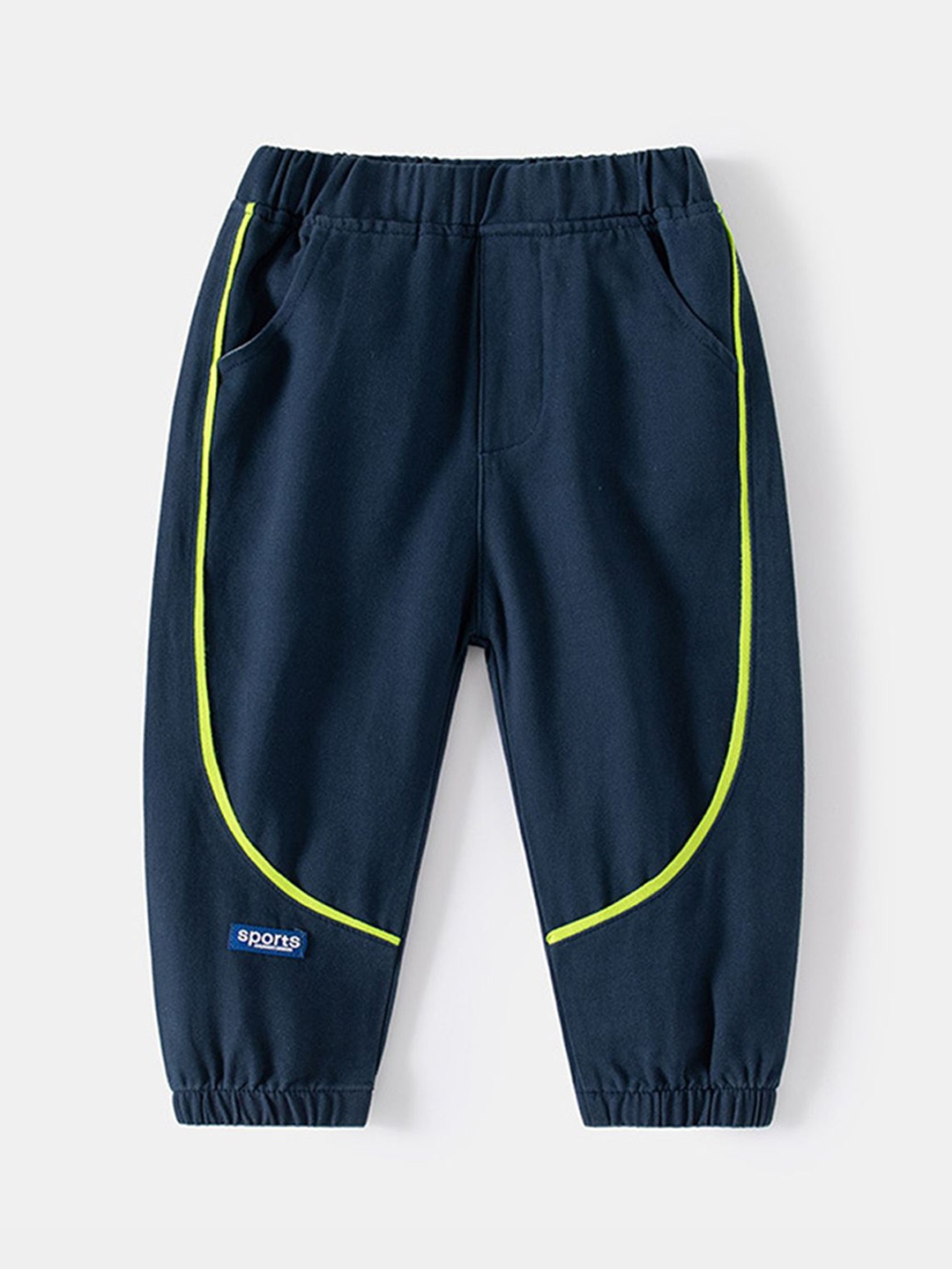 

LULU & SKY Boys High-Rise Joggers Trousers, Navy blue