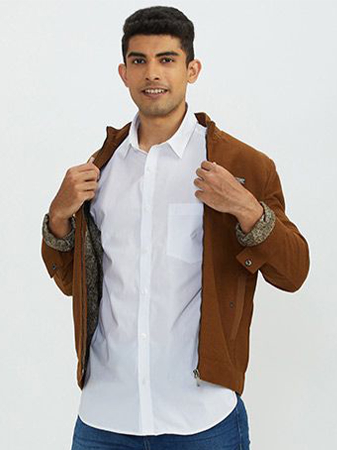 

Indian Terrain Men Slim Fit Opaque Casual Shirt, White
