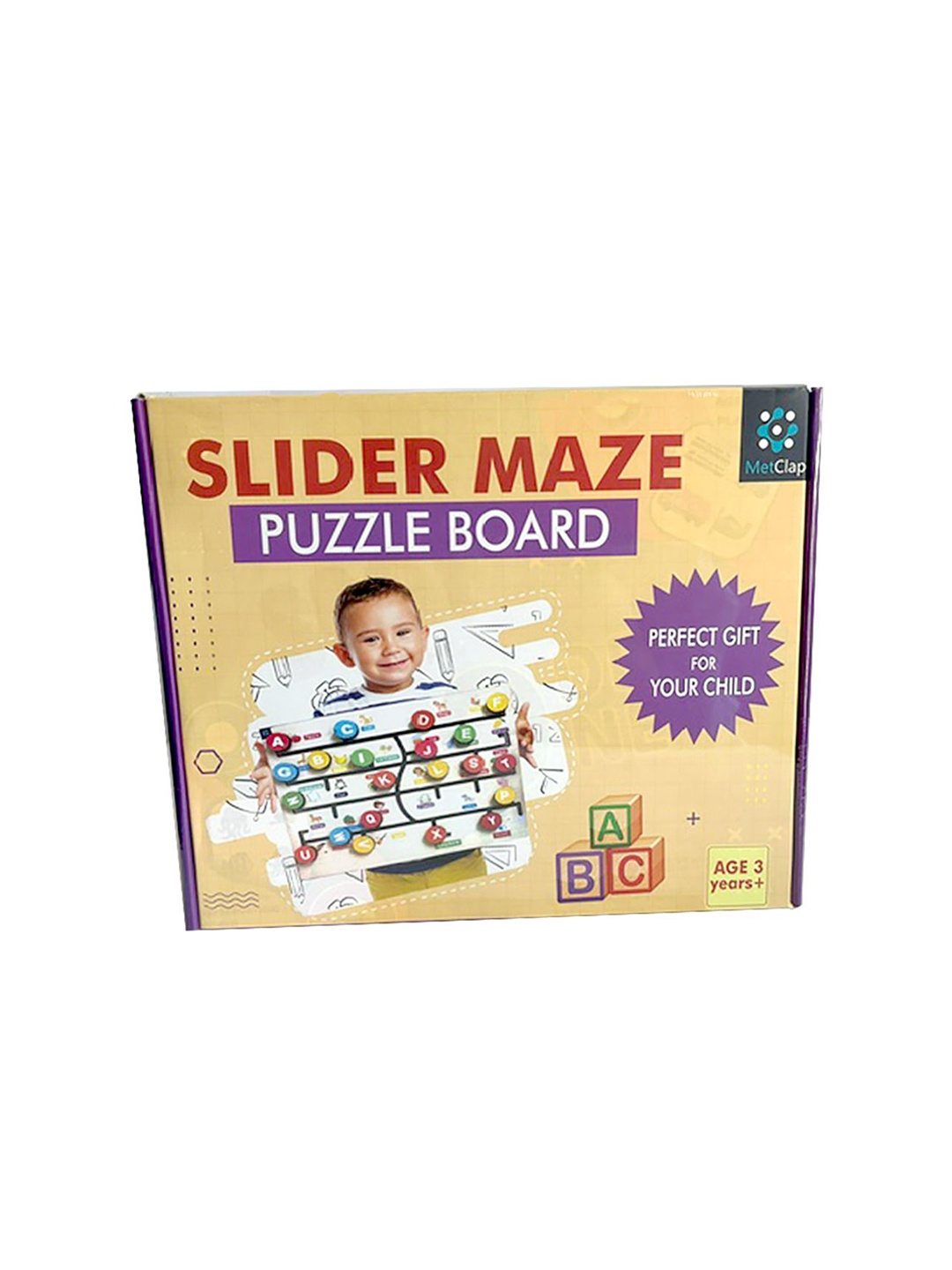

Metclap Alphabet Toy Toy Learning and Development Toys, Brown