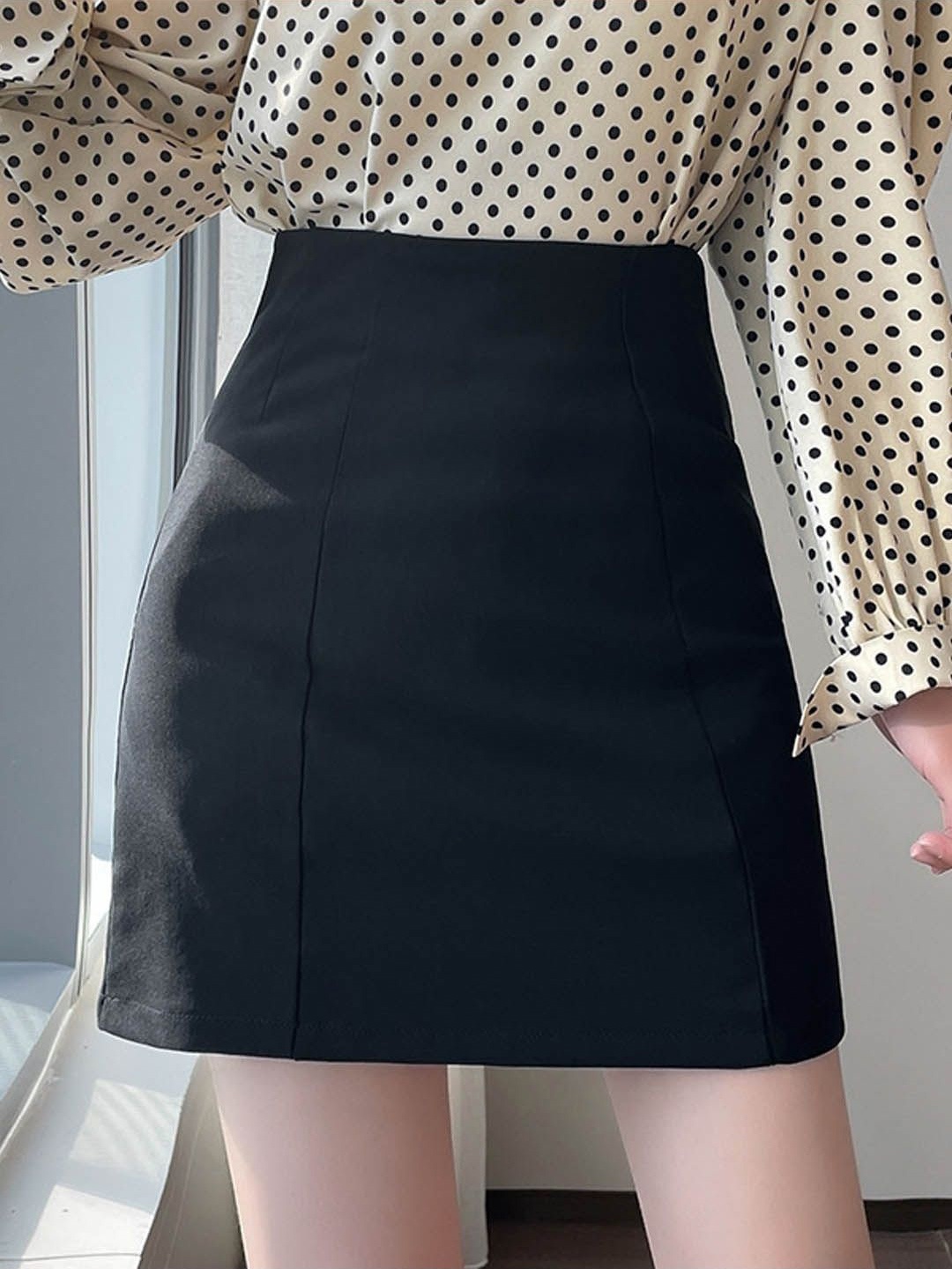 

StyleCast A-Line Mini Skirt, Black