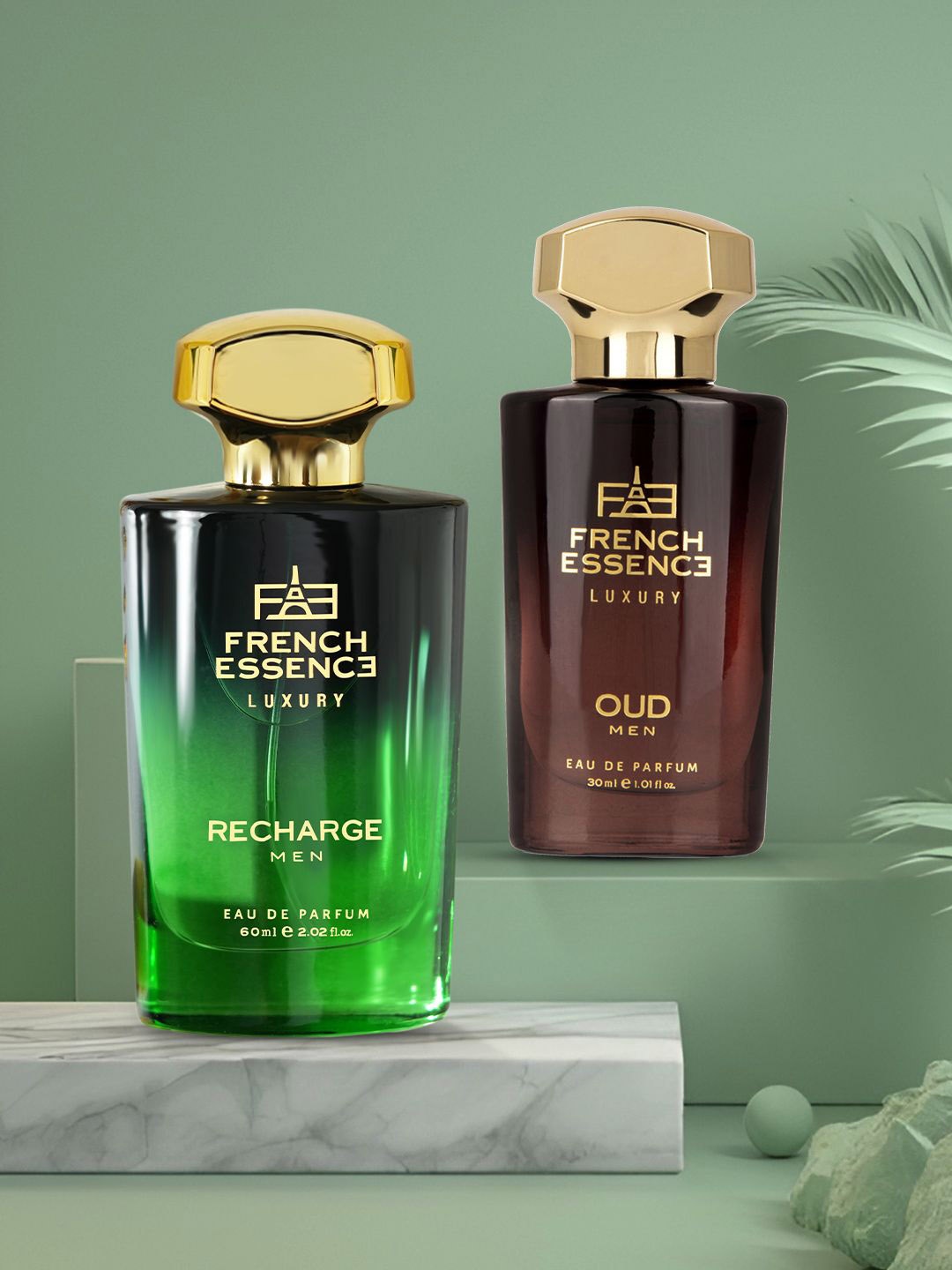 

FRENCH ESSENCE Set Of 2 Oud Eua De Perfume - 30ml And Recharge Eua De Perfume - 60ml, Gold