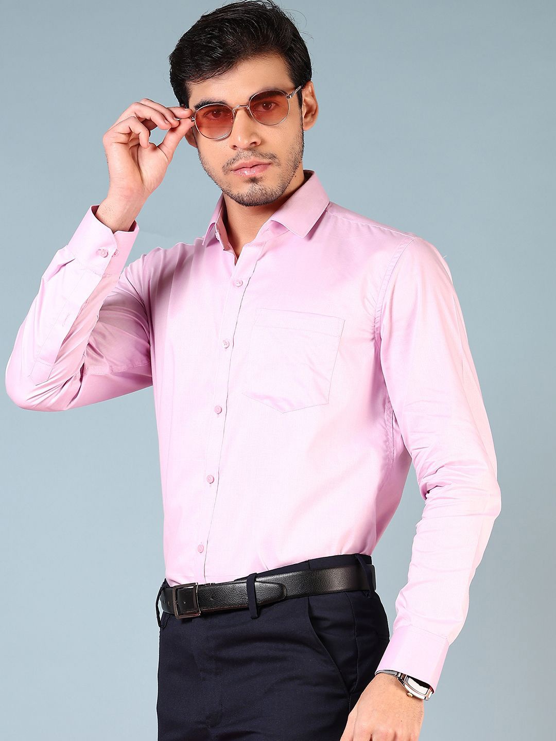 

J White by Vmart Men Opaque Formal Shirt, Lavender