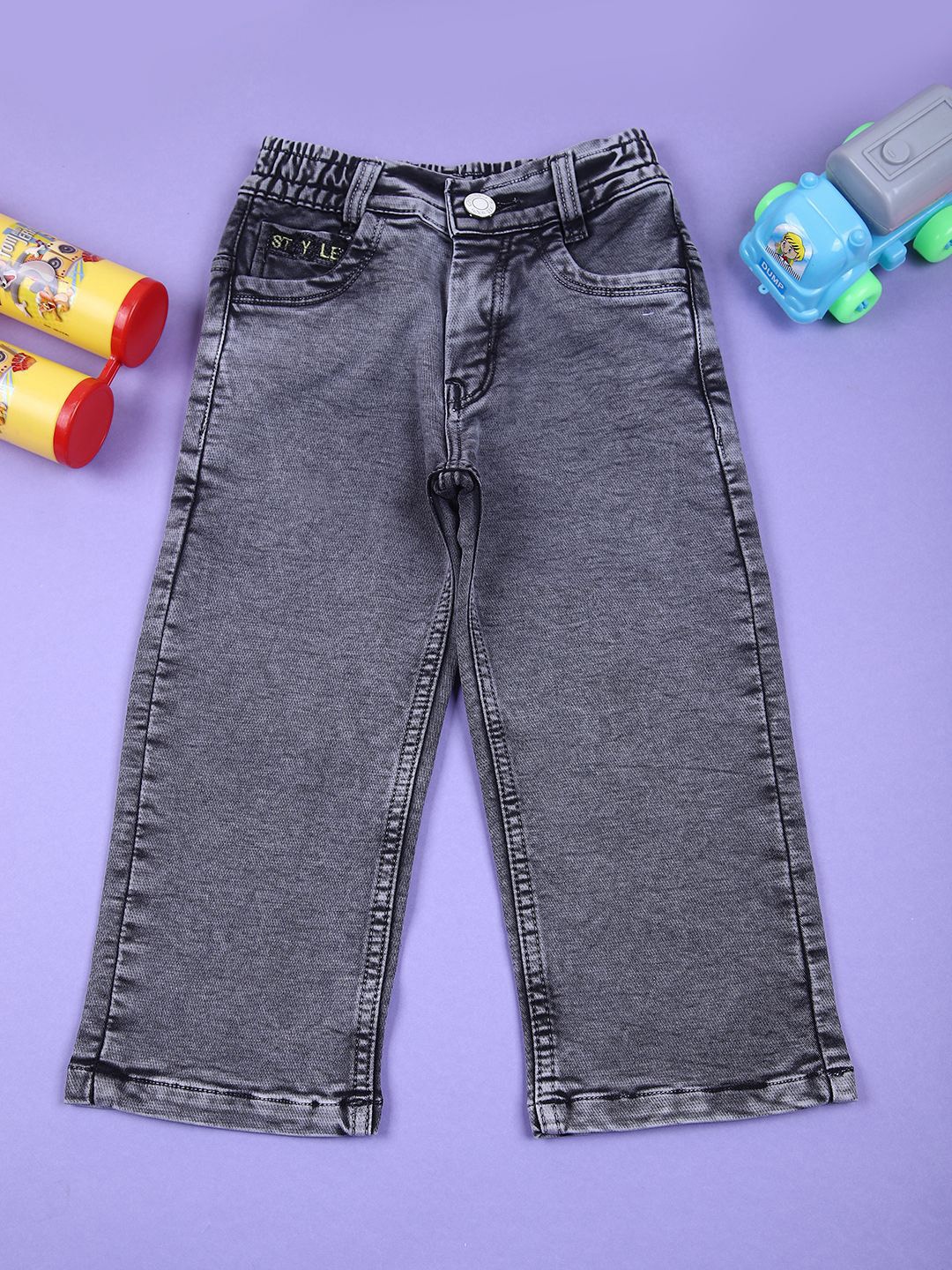 

V-Mart Boys Light Fade Jeans, Black