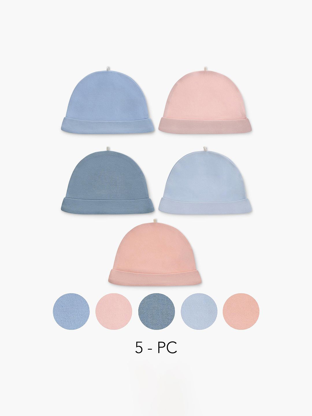 

Juniors by Babyshop Boys Pack of 5 Beanie, Blue
