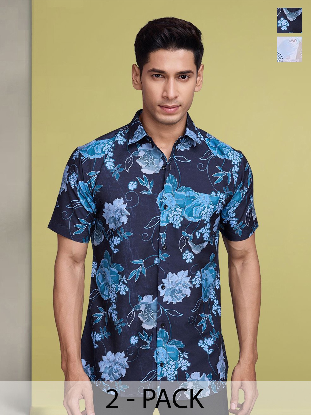 

Moda Rapido Men Standard Floral Opaque Printed Casual Shirt, Multi