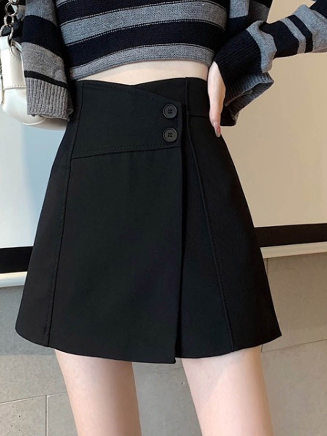 

StyleCast A-Line Mini Skirt, Black