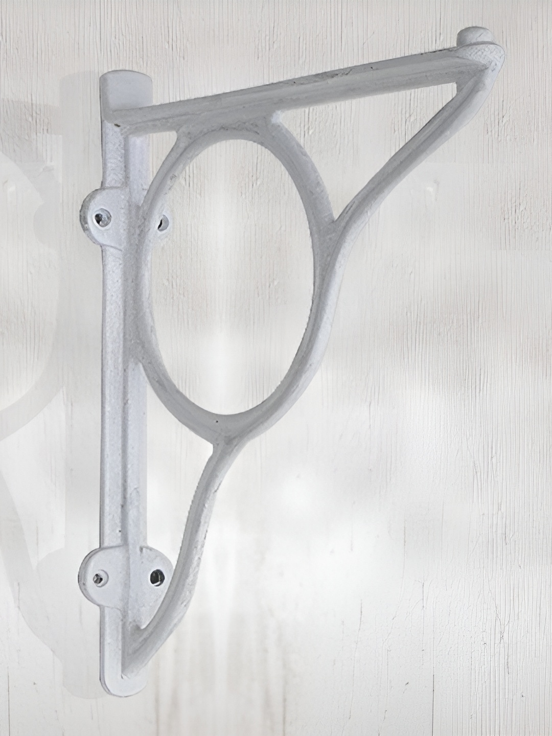 

Indianshelf White Circular Wall Hanging Plant Shelves Holder Bracket