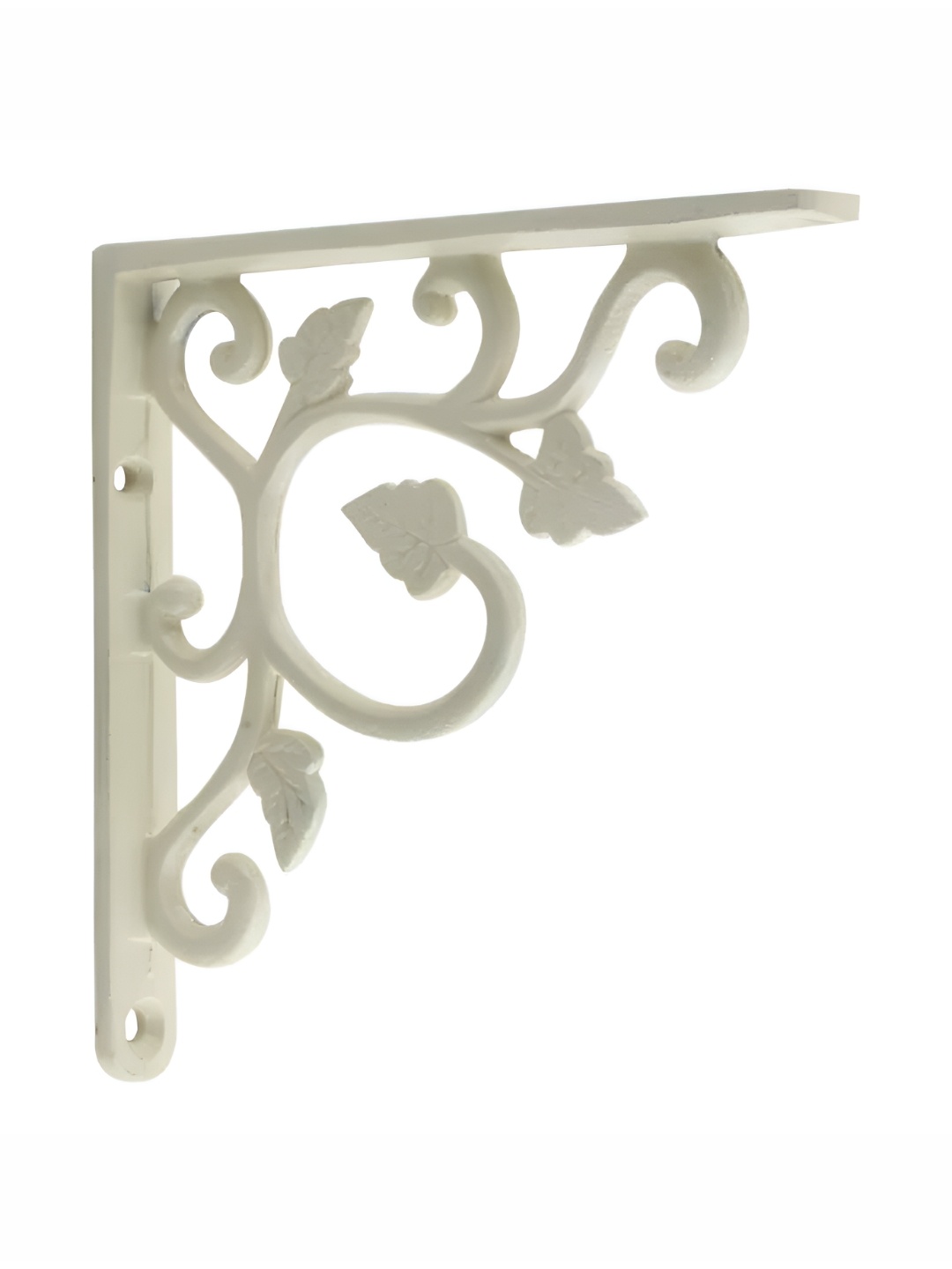 

Indianshelf Beige Floral Wall Hanging Plant Holder Bracket