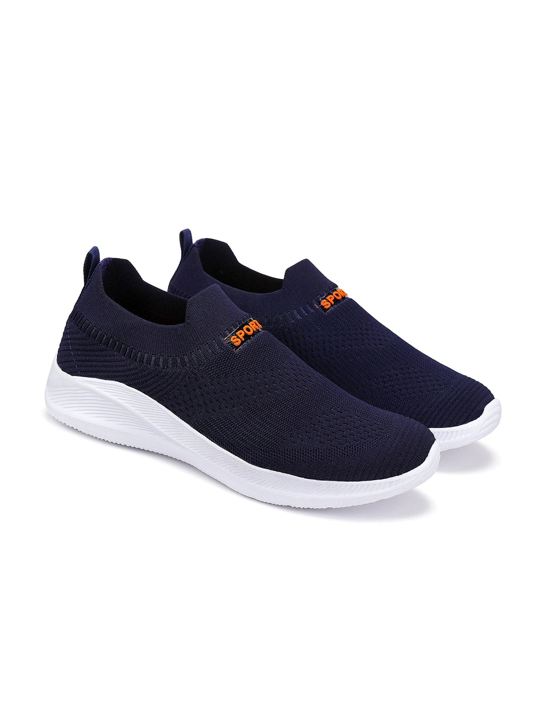 

PENNEN Men Woven Design Slip-On Sneakers, Blue