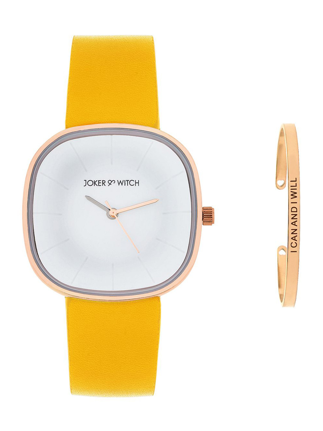 

JOKER & WITCH Women Timeless Sparkle Watch Bracelet Stack Gift Set, Yellow