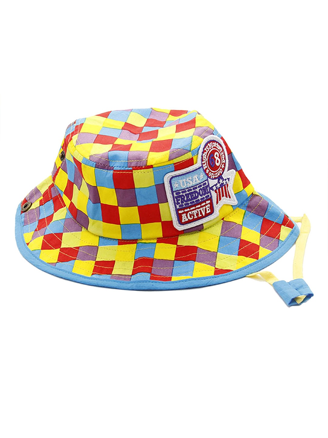 

Babymoon Kids Yellow Checked Bucket Hat