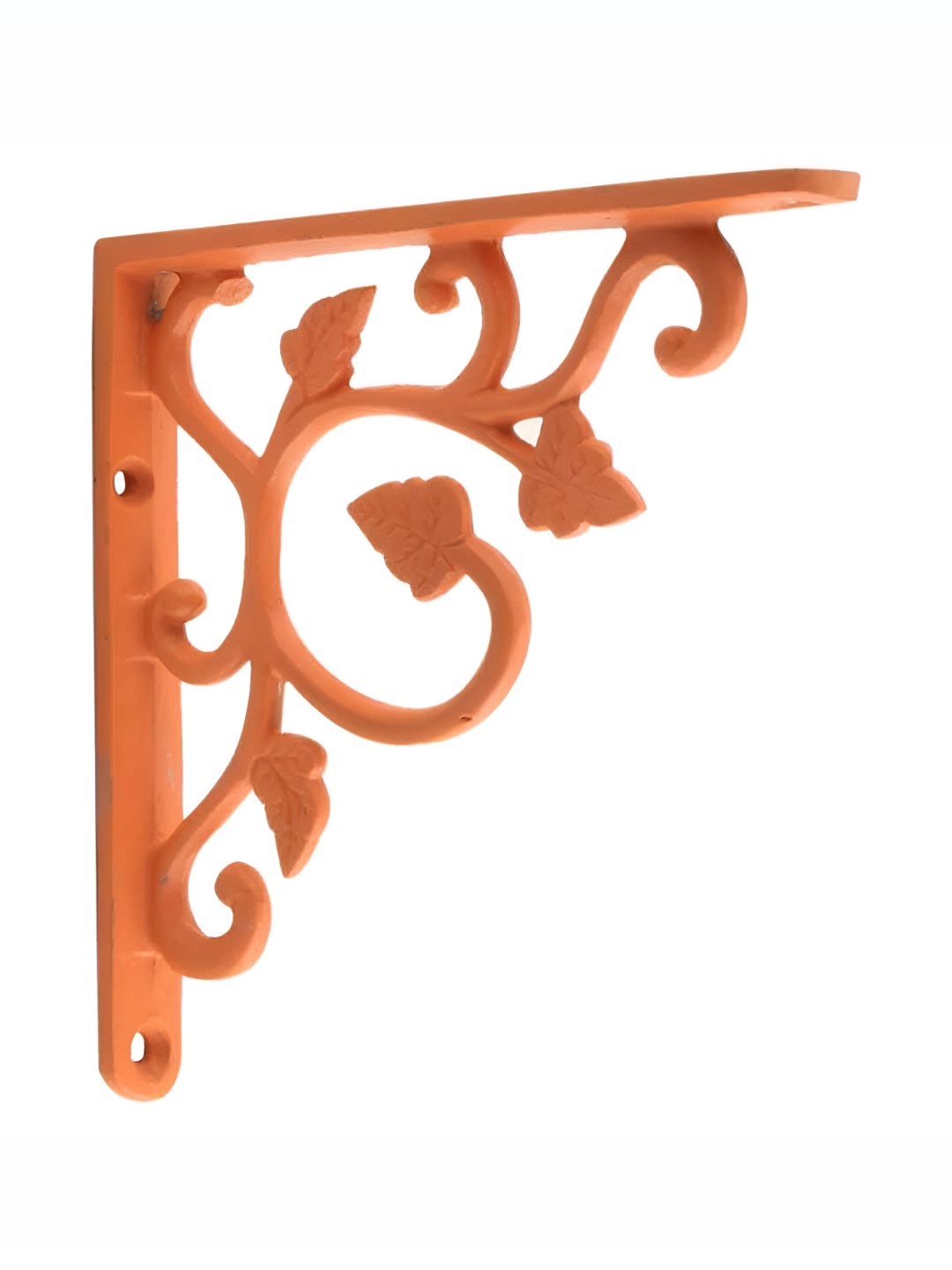 

Indianshelf Orange Floral Easy To Install Plant Holder Shelves