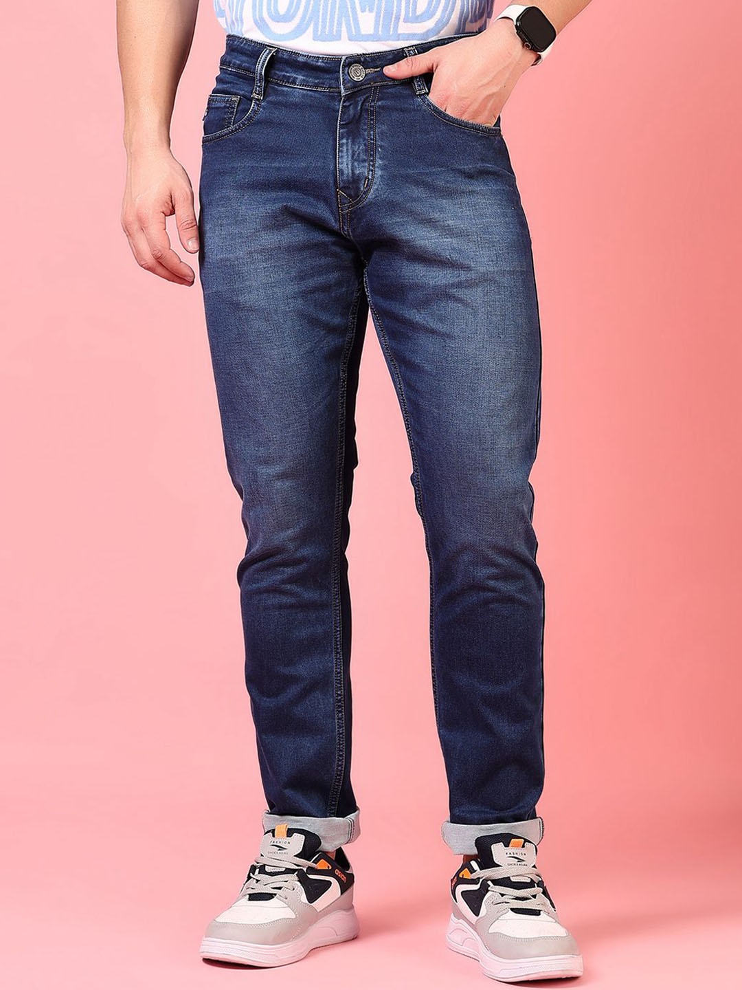 

V-Mart Men Light Fade Jeans, Blue