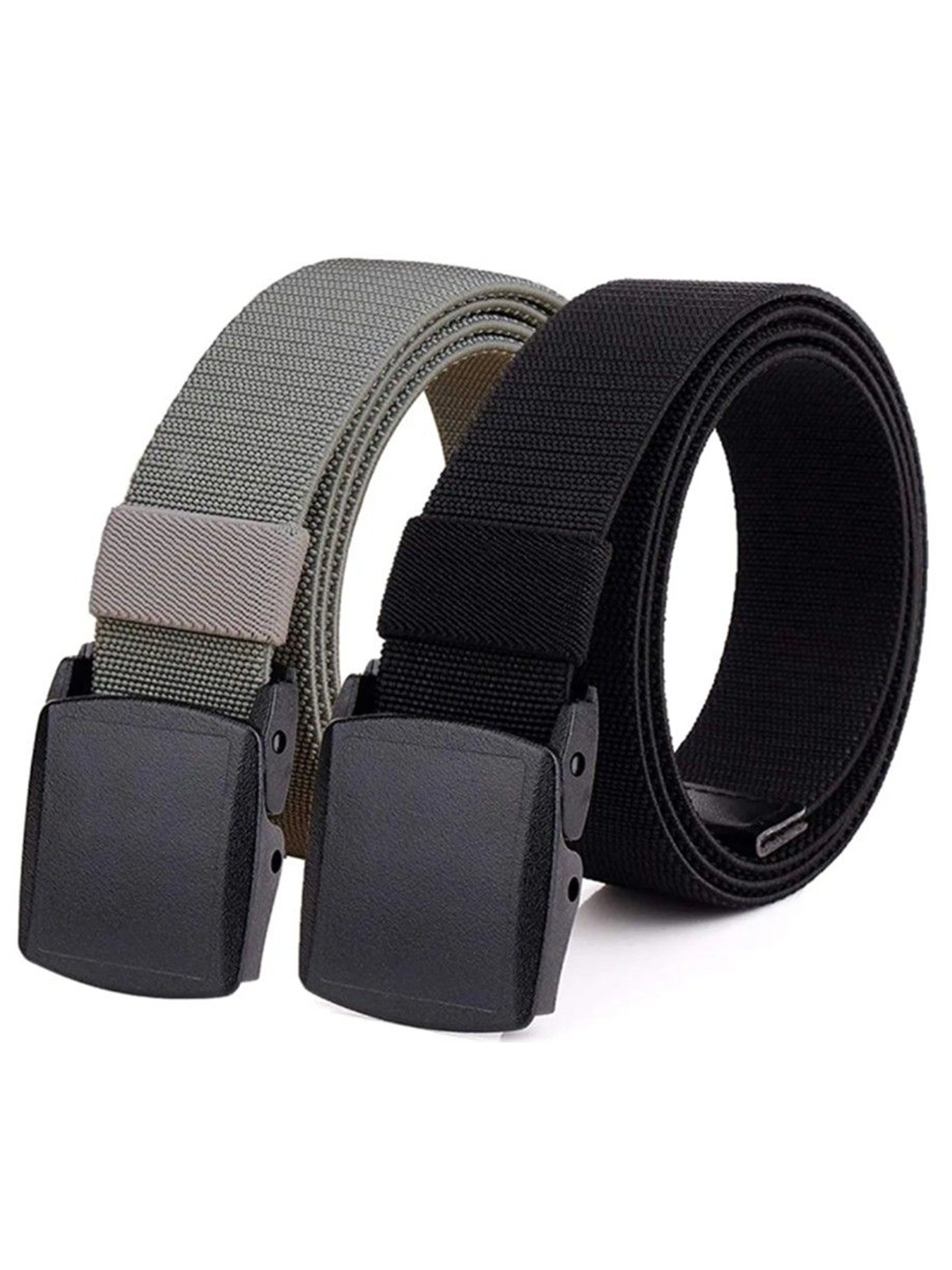 

Provogue Men Textured Pack Of 2 Belt, Black