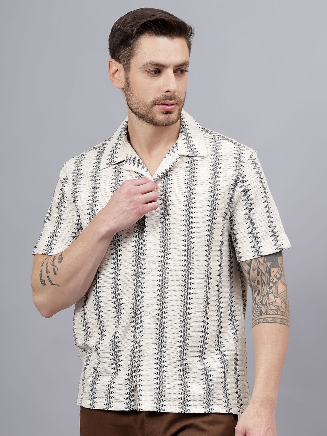 

Moda Rapido Men Classic Opaque Casual Shirt, Multi