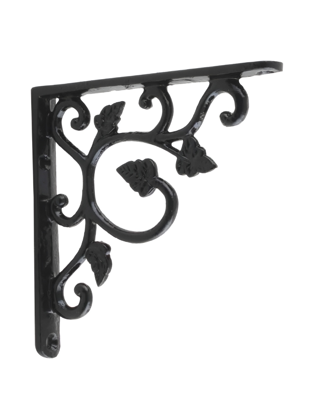 

Indianshelf Black Flora Shapedl Study Table Iron Bracket