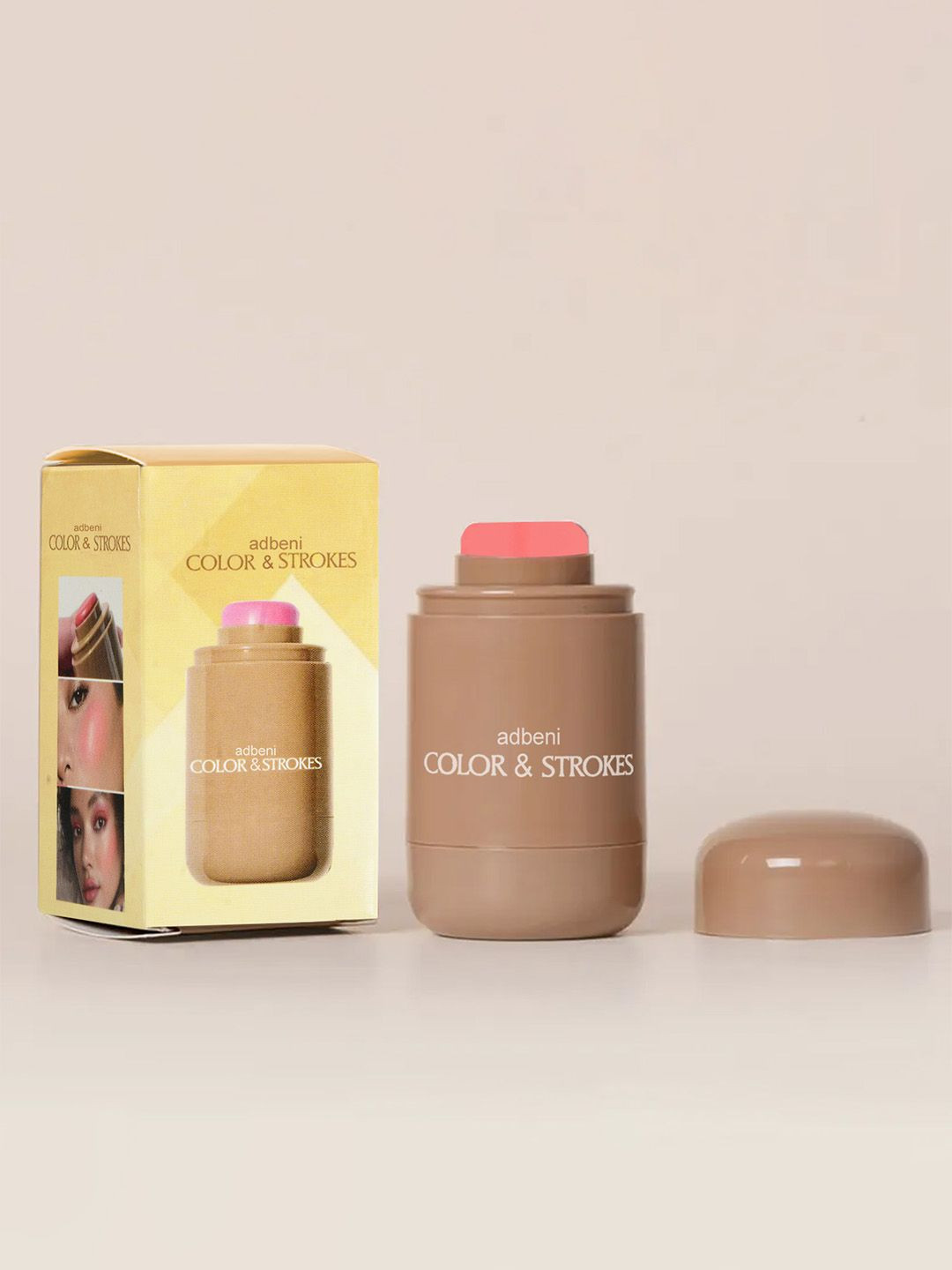 

Adbeni 3 In 1 High Pigment Premium Multi-Use Creamy Stick Blush- Crepe Pink-05