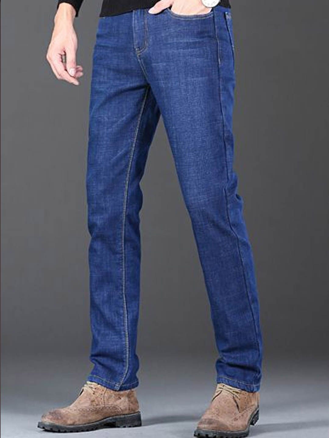 

StyleCast Men Low Distress Jeans, Blue