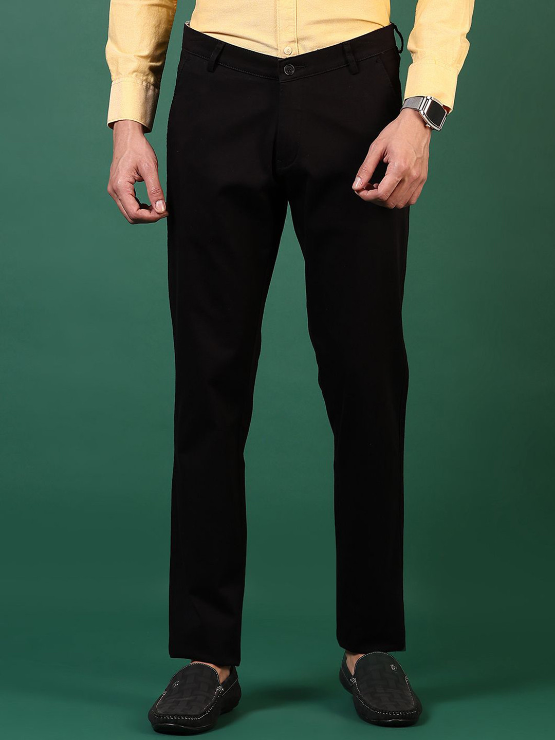 

V-Mart Men Chinos Trousers, Black