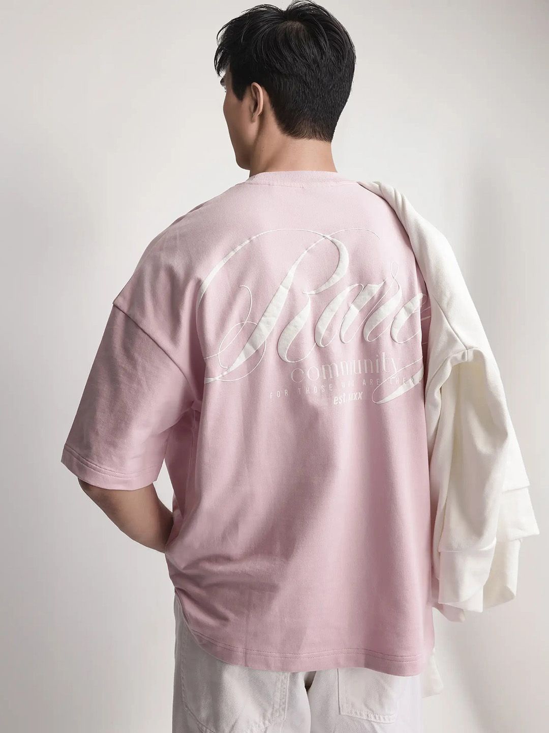 

RARE RABBIT Men Printed Pockets T-shirt, Pink