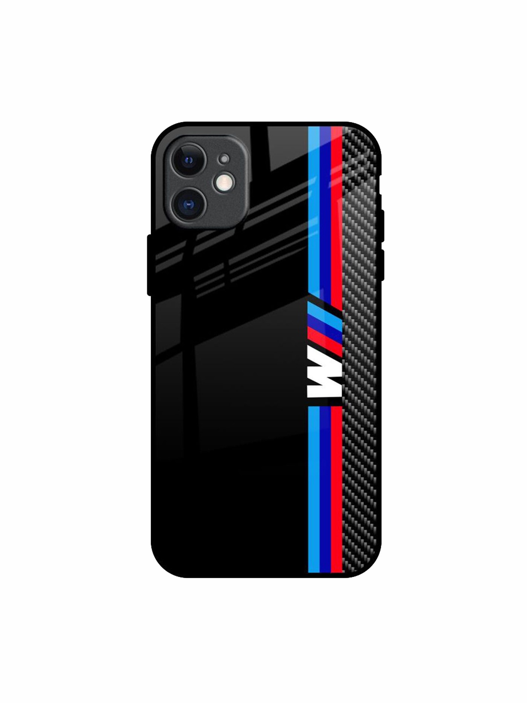 

QRIOH Automotive Art Printed iPhone 11 Back Case, Black