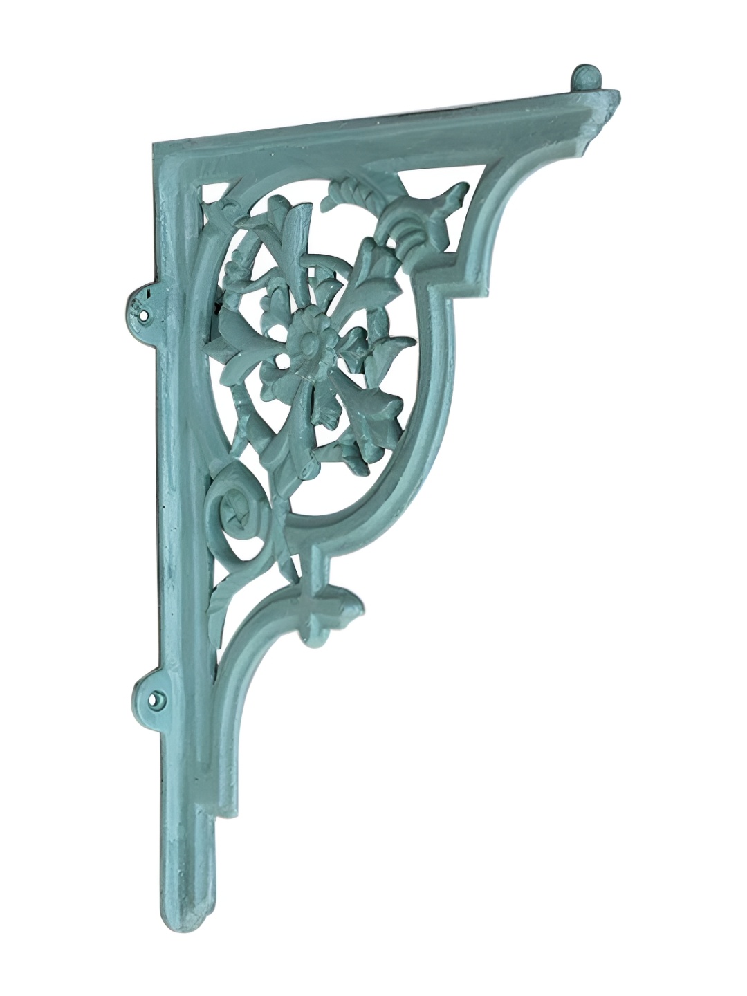 

Indianshelf Green Floral Aluminum Wall Hanging Plant Holder Bracket
