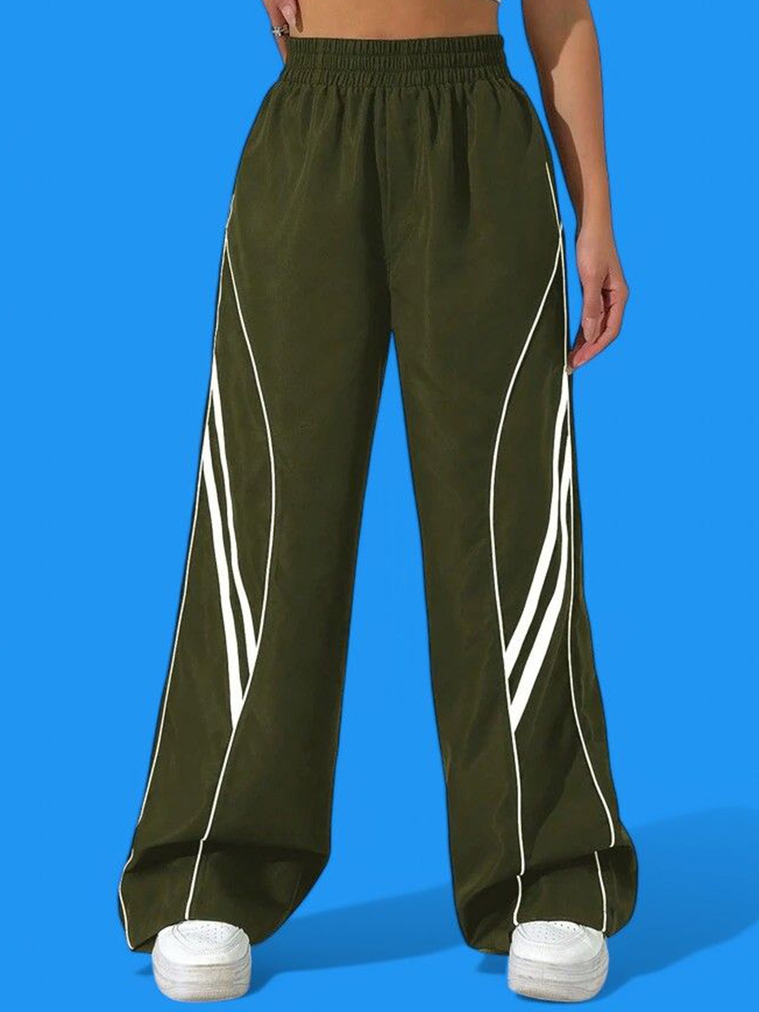 

TABADTOD Women Relaxed Loose Fit Easy Wash Joggers Trousers, Olive