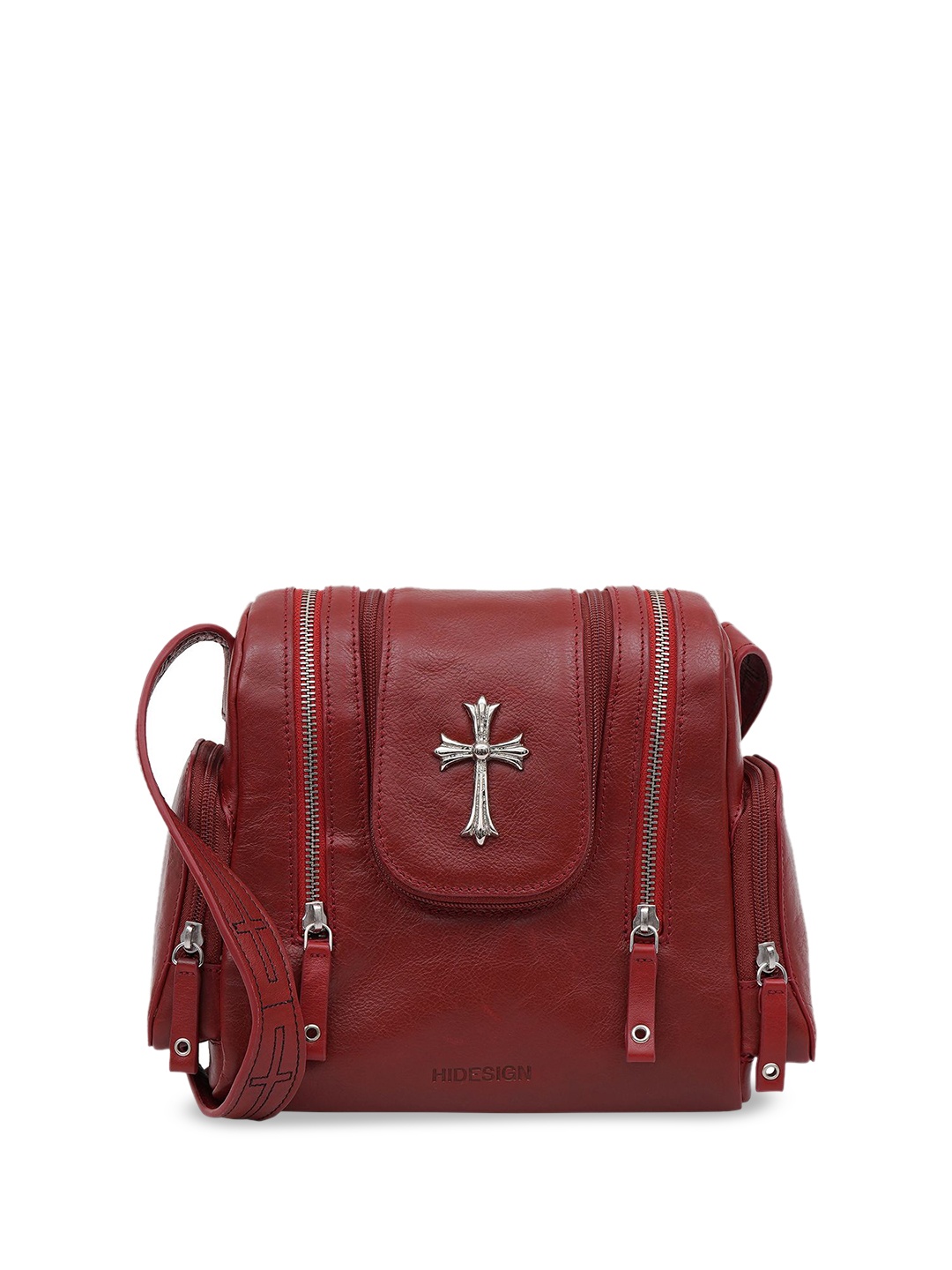 

Hidesign Leather Shopper Shoulder Bag with Tasselled, Red