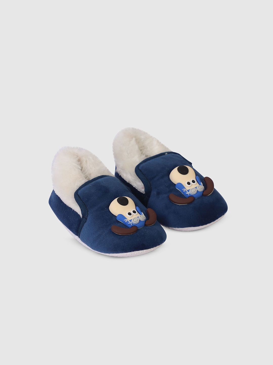 

COCO CANDY Girls Dog Fur Booies Blue, Navy blue