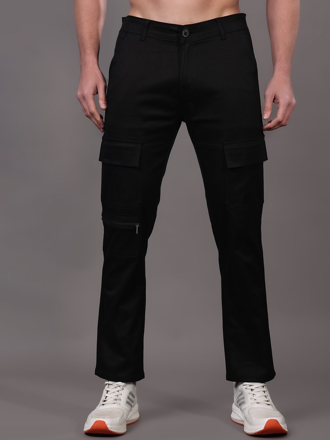 

ZAYSH Men Stretchable Jeans, Black