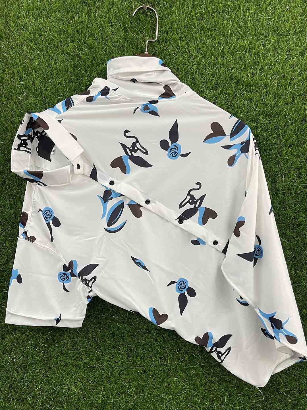 

iCome Men Classic Opaque Printed Casual Shirt, Multi