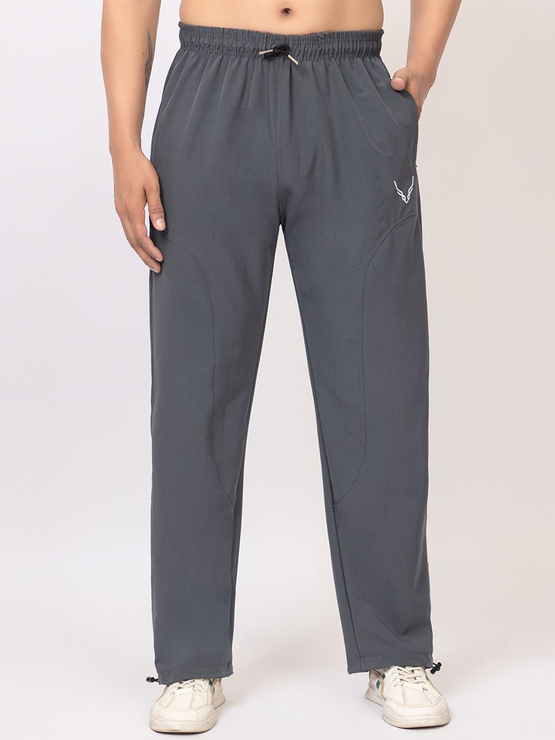 

BUFFARO Men Cotton Straight Fit Track Pants, Grey