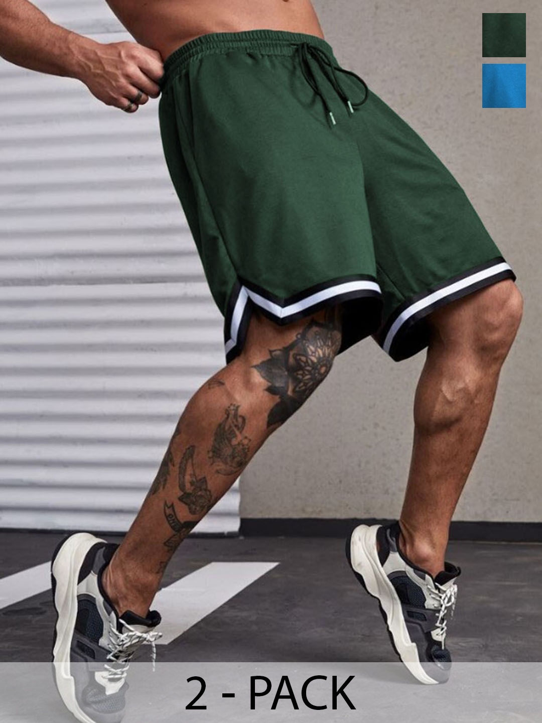 

culish Men Training or Gym Sports Shorts, Green