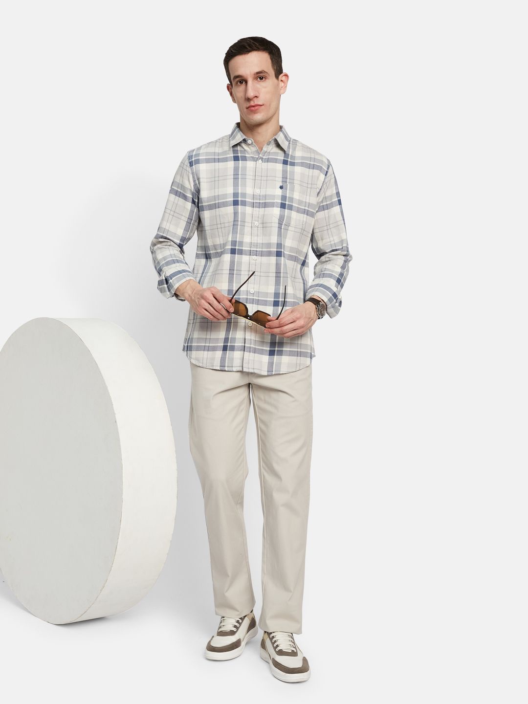 

METTLE Men Multi Stripes Opaque Striped Casual Shirt, Grey