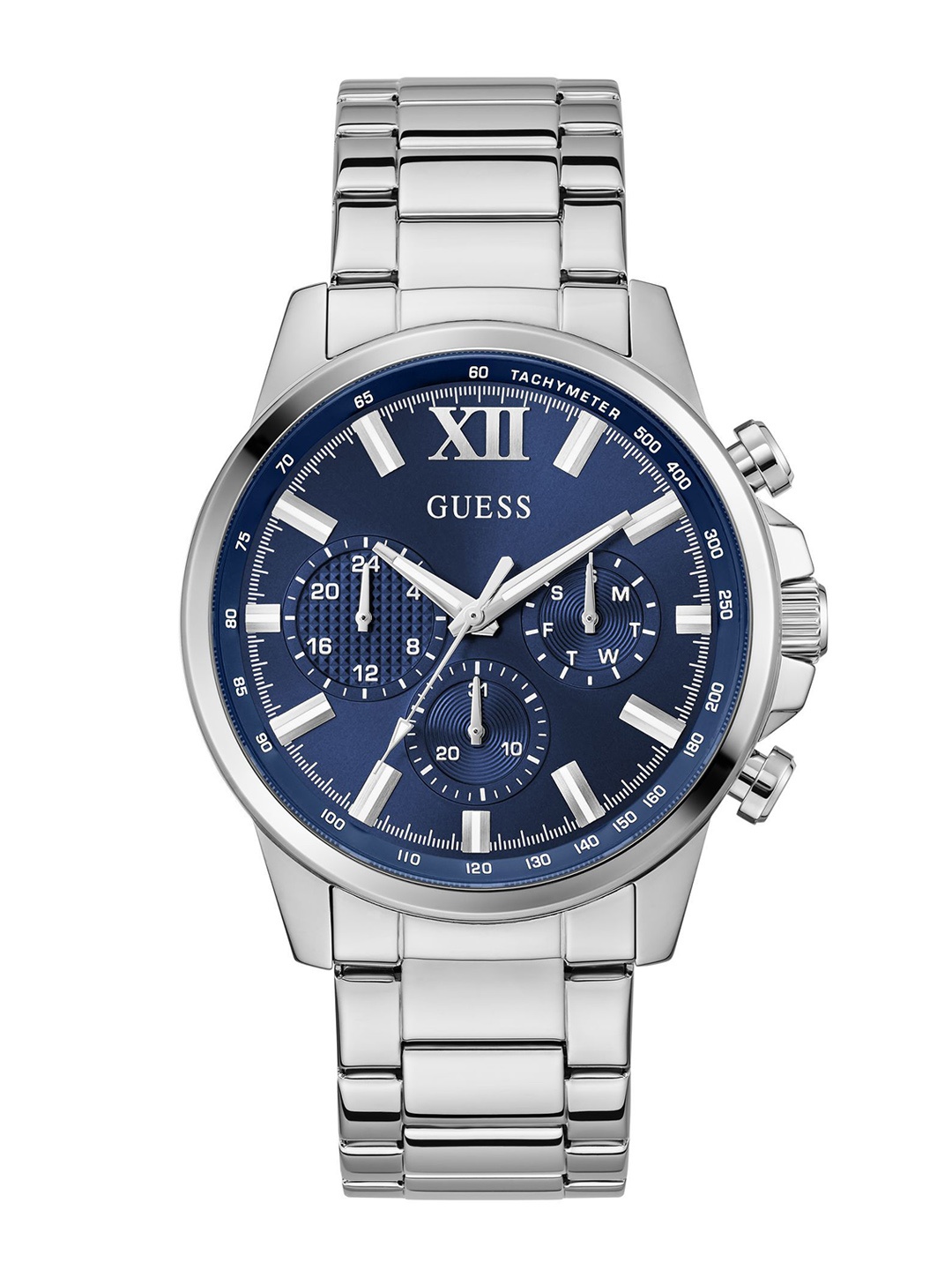 

GUESS Men Dial & Stainless Steel Straps Analogue Watch GW0900G4, Blue