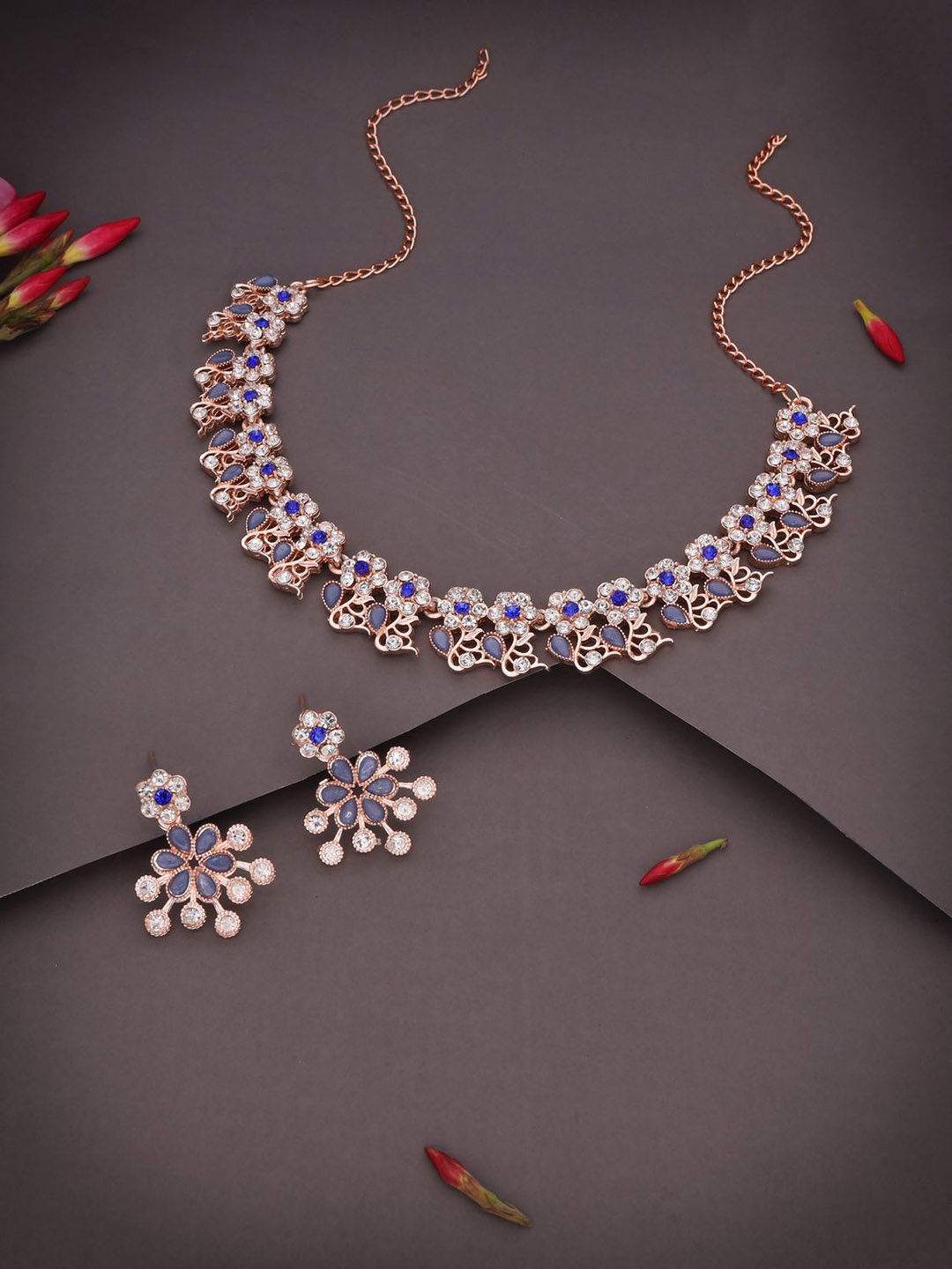 

Anouk Gold-Plated Stone-Studded Jewellery Set